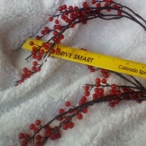 Red Fruit Faux For you Flowers or Decor